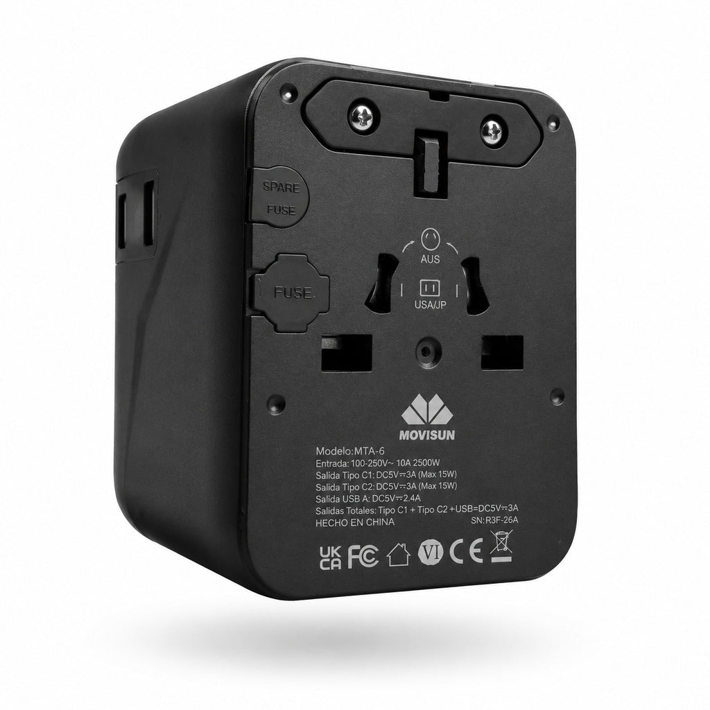 ADAPTADOR  UNIVERSAL  PARA VIAJE